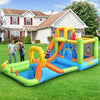 8 in 1 Inflatable Water Slide Mega Bounce House Waterslide Park with Long Slide & Large Splash Pool for Kids Outdoor Indoor Fun