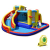 7 in 1 Giant Inflatable Pool Water Slide Kids Bounce House Jumping Castle Combo with 735W Blower