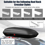 8.83 Cubic Ft Heavy Duty Hard Shell Rooftop Cargo Carrier Car Roof Box with Security Keys