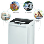 Fully Automatic Washing Machine 2-in-1 Portable Laundry Washer Spin Dryer Combo 8.8 lbs Capacity with Drain Pump