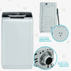 Fully Automatic Washing Machine 2-in-1 Portable Laundry Washer Spin Dryer Combo 8.8 lbs Capacity with Drain Pump