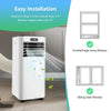 8000 BTU ASHRAE Portable Air Conditioner Cools 230 Sq. ft. 3-in-1 Air Cooler with Drying, Fan, Sleep Mode & Remote Control for Home Office