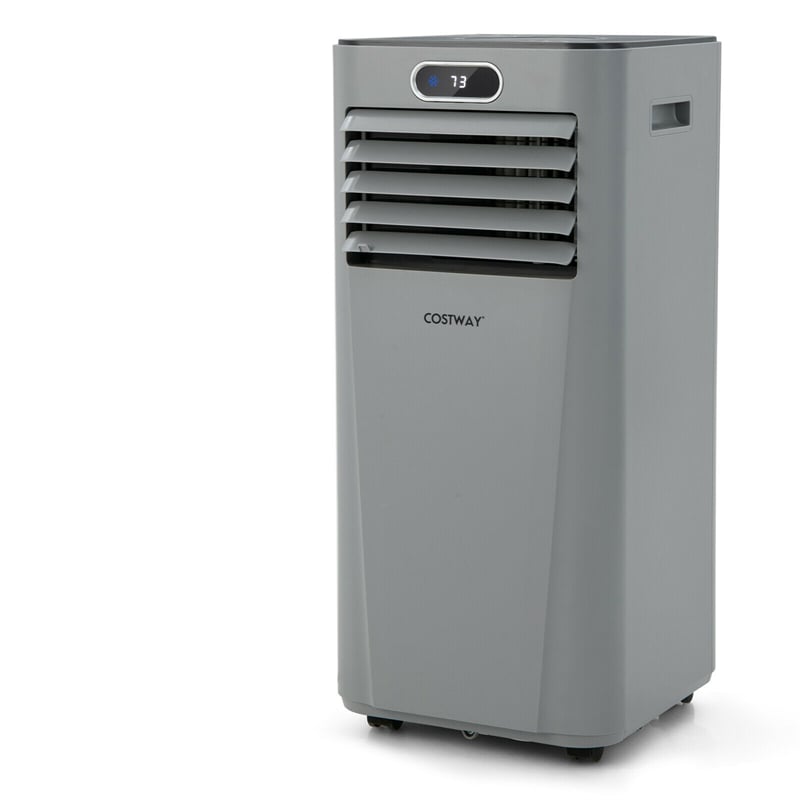 8000 BTU ASHRAE Portable Air Conditioner Cools 230 Sq. ft. 3-in-1 Air Cooler with Drying, Fan, Sleep Mode & Remote Control for Home Office