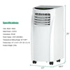 8000 BTU Portable Air Conditioner with Sleep Mode Dehumidifier Function Remote Control