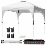 8' x 8' Outdoor Pop-up Canopy Tent Height Adjustable with Roller Bag