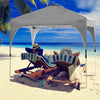 8' x 8' Outdoor Pop-up Canopy Tent Height Adjustable with Roller Bag