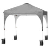 8' x 8' Outdoor Pop-up Canopy Tent Height Adjustable with Roller Bag