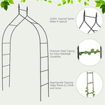 Gothic Metal Rose Arch Garden Arbor Outdoor Wedding Arch Pergola Arbor for Climbing Plant