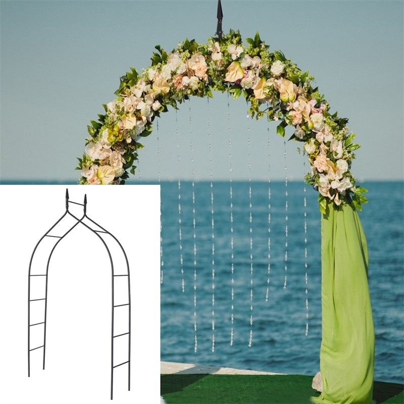 Gothic Metal Rose Arch Garden Arbor Outdoor Wedding Arch Pergola Arbor for Climbing Plant