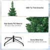 8ft Artificial Pencil Christmas Tree Slim Unlit Xmas Tree 1000 PVC Branch Tips with Foldable Metal Stand for Home Office School Shop Decor