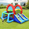 Inflatable Bounce House 8-in-1 Canopy Theme Kids Bouncy Jumping Castle with Dual Slides, Climbing Walls & Ball Pit for Indoor Outdoor Family Party