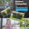 8 x 14FT Rectangular Trampoline Recreational Trampoline with Enclosure Net Non-Slip Ladder for Kids Adults