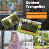 8 x 14FT Rectangular Trampoline Recreational Trampoline with Enclosure Net Non-Slip Ladder for Kids Adults