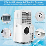 9000 BTU Portable Air Conditioner 3-in-1 Air Cooler Fan Dehumidifier with Remote