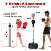 Adjustable Height Freestanding Punching Bag with Stand and Boxing Gloves for Adults Kids