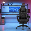 Adjustable Gaming Chair Ergonomic High Back Office Chair PU Leather Swivel Racing Style Computer Chair with Footrest, Headrest & Lumbar Support