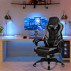 Adjustable Gaming Chair Ergonomic High Back Office Chair PU Leather Swivel Racing Style Computer Chair with Footrest, Headrest & Lumbar Support