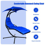 Hanging Chaise Lounge Hammock Outdoor Lounge Chair Swing Chair with Pillow