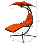 Hanging Chaise Lounge Hammock Outdoor Lounge Chair Swing Chair with Pillow