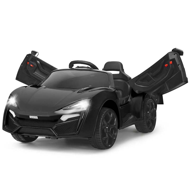 Kids Ride On Sports Car 12V Battery Powered Electric Vehicle with Remote Control & LED Lights