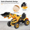 Kids Ride On Excavator Dumper Truck 12V Battery Powered Ride On Construction Vehicle with Front Loader Shovel