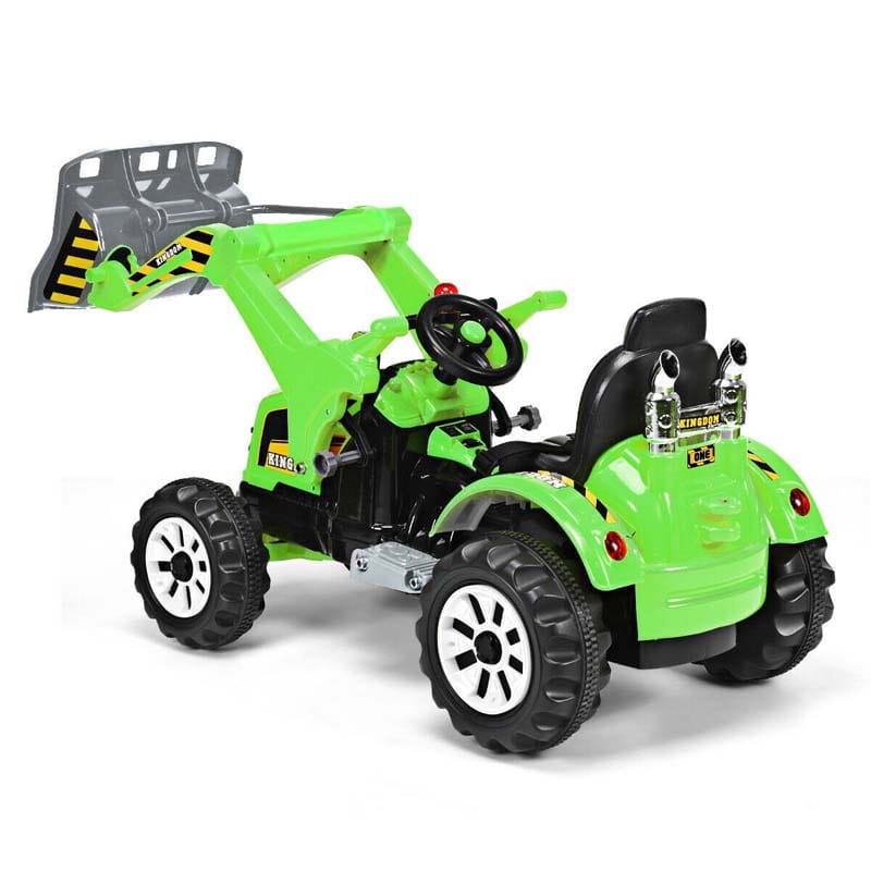 Kids Ride On Excavator Dumper Truck 12V Battery Powered Ride On Construction Vehicle with Front Loader Shovel