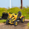 Kids Ride On Excavator Dumper Truck 12V Battery Powered Ride On Construction Vehicle with Front Loader Shovel