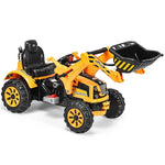 Kids Ride On Excavator Dumper Truck 12V Battery Powered Ride On Construction Vehicle with Front Loader Shovel