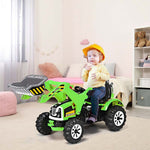 Kids Ride On Excavator Dumper Truck 12V Battery Powered Ride On Construction Vehicle with Front Loader Shovel