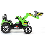 Kids Ride On Excavator Dumper Truck 12V Battery Powered Ride On Construction Vehicle with Front Loader Shovel