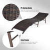 Bestoutdor 2Pcs Rattan Folding Patio Lounger Chair with Double Sided Cushions