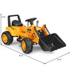 Kids Ride On Excavator Toy 6V Battery Powered Electric Digger Truck Construction Vehicle with Front Loader