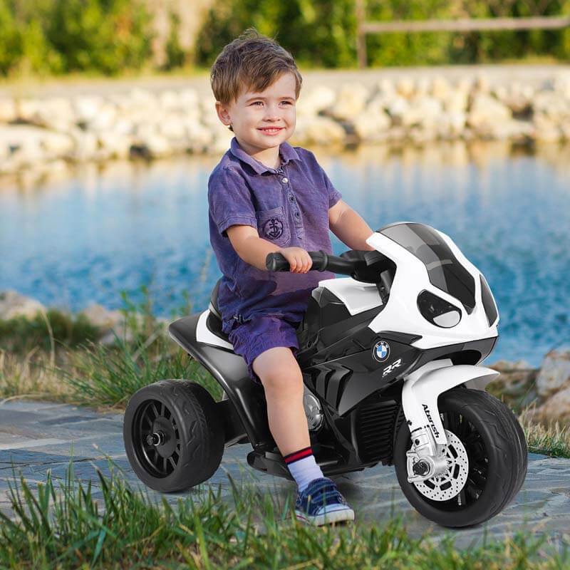 Kids Ride on Motorcycle Licensed BMW 6V Battery Powered 3-Wheel Motorcycle Car Toy with Lights & Music