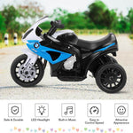 Kids Ride on Motorcycle Licensed BMW 6V Battery Powered 3-Wheel Motorcycle Car Toy with Lights & Music