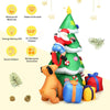 7FT Inflatable Christmas Tree with LED Lights, Santa Claus, Cute Puppy, Gift Boxes & Waterproof Fan for Outdoor Yard Decor