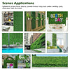 12 Pcs Artificial Wall Hedge Grass Wall Panels 20x20 inch Garden Privacy Fence Screen