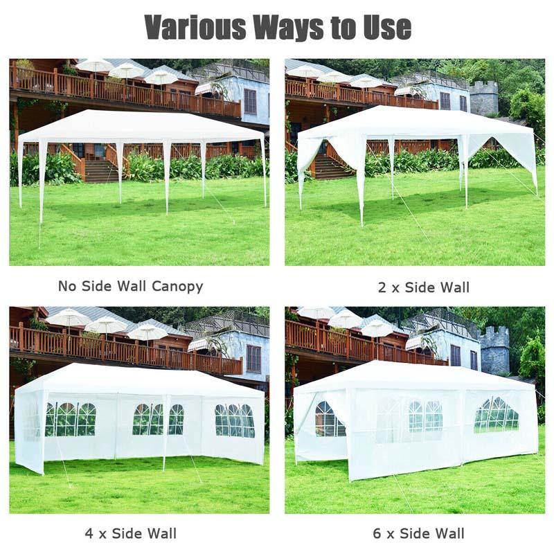 10' x 20' 6 Sidewalls Canopy Tent with Carry Bag - Bestoutdor