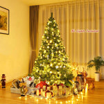 6FT Artificial Christmas Tree Premium Unlit Hinged Spruce Full Tree with 1000 Branch Tips & Metal Stand for Holiday Decorations