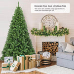 7.5FT Unlit Artificial Christmas Tree Premium Hinged Spruce Full Xmas Tree 1346 Branch Tips with Solid Metal Stand for Holiday Decor