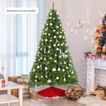 7.5FT Unlit Artificial Christmas Tree Premium Hinged Spruce Full Xmas Tree 1346 Branch Tips with Solid Metal Stand for Holiday Decor