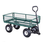 Bestoutdor Heavy Duty Garden Cart Steel Wagon Yard Utility Cart with Handle & Removable Sides