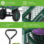 Bestoutdor Heavy Duty Garden Cart Steel Wagon Yard Utility Cart with Handle & Removable Sides