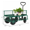 Bestoutdor Heavy Duty Garden Cart Steel Wagon Yard Utility Cart with Handle & Removable Sides