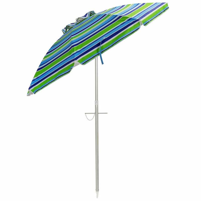 6.5 ft Beach Umbrella with Sand Anchor & Carrying Bag