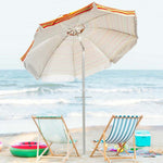 6.5 ft Beach Umbrella with Sand Anchor & Carrying Bag