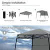 7 x 7 FT Slant Leg Pop Up Canopy Tent Portable Canopy Tent Backpack Canopy with Carry Bag & 4 Stakes