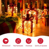 3PCS Christmas Lighted Gift Boxes Indoor Outdoor Xmas Decorative Boxes with 60 LED Lights & Waterproof Plug