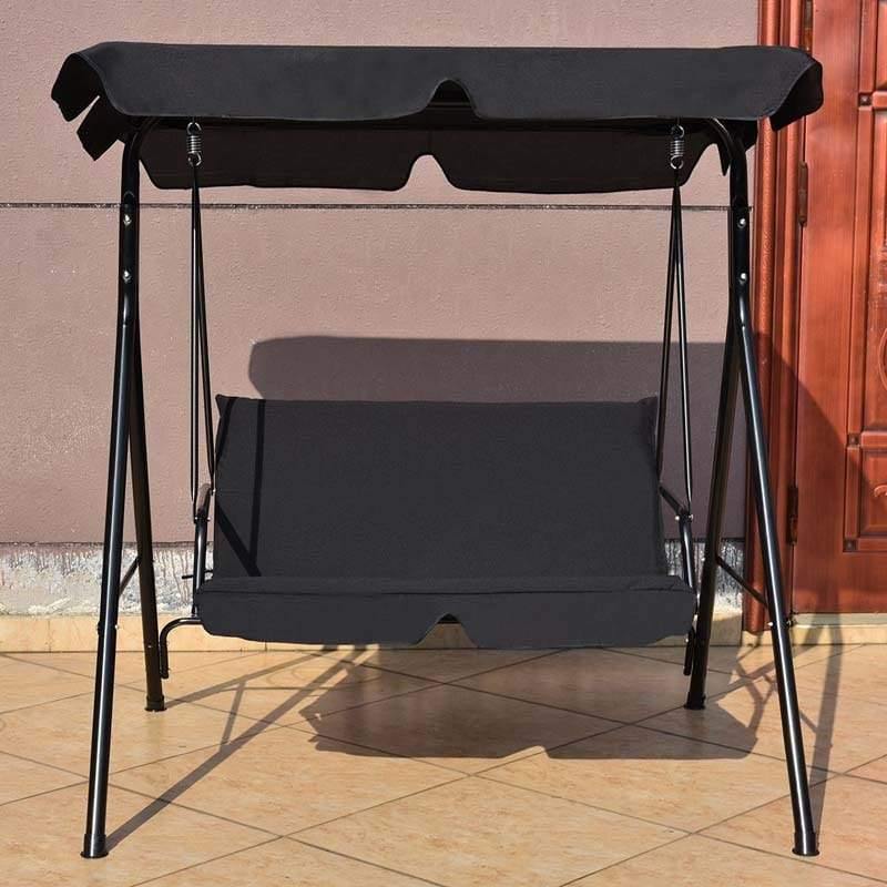 2 Person Weather Resistant Patio Canopy Swing - Bestoutdor