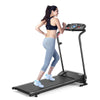 Compact Folding Treadmill 1 HP Motorized Power Running Machine Walking Jogging Machine Built-in 2 Workout Modes