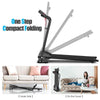 Compact Folding Treadmill 1 HP Motorized Power Running Machine Walking Jogging Machine Built-in 2 Workout Modes